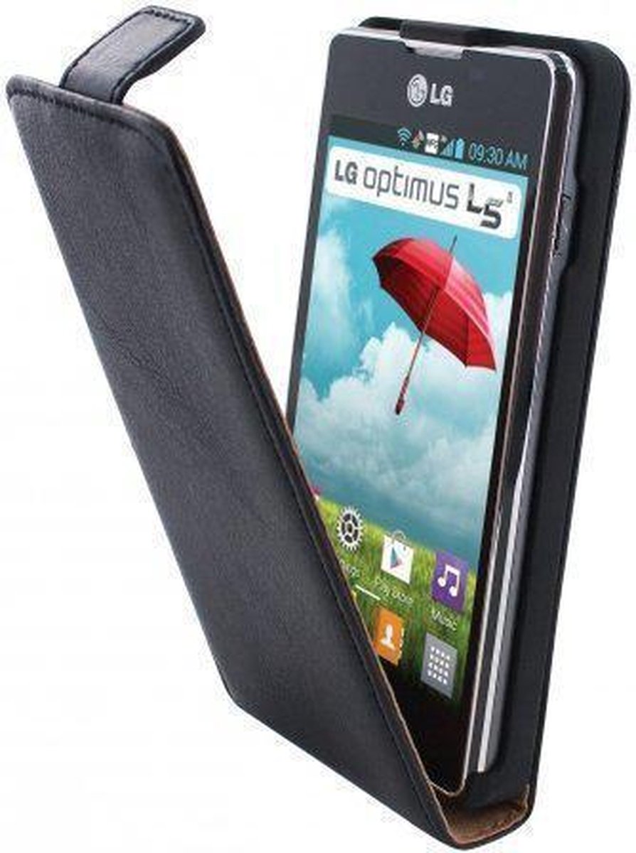 Mobiparts Classic Flip Case LG Optimus L5 II Black