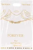 Ketting Forever, gold plated