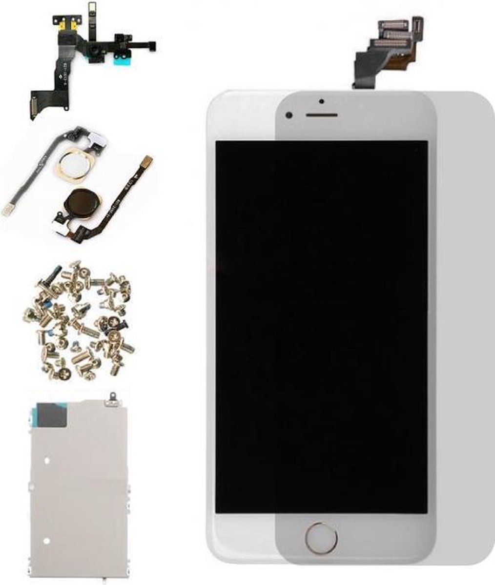 Voor Apple iPhone 6S Plus - AA+ Voorgemonteerd LCD scherm Wit & Screen Guard
