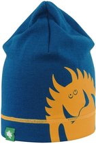 Solid muts merino wol (4 - 7 jaar) - blauw