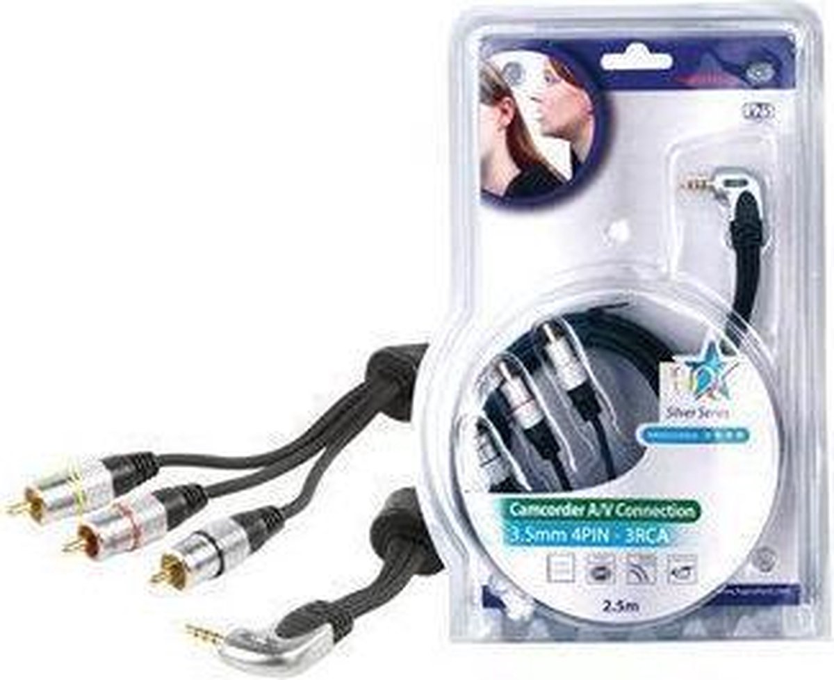 HQ 2.5m 3.5mm/3xRCA