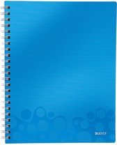 Leitz WOW -Get Organised- Schrijfblok - A4 - Gelijnd - Blauw