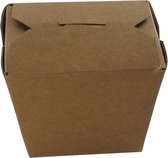 450x Bak, Karton, 230ml, oosterse maaltijdbak, 60x45x64mm, bruin