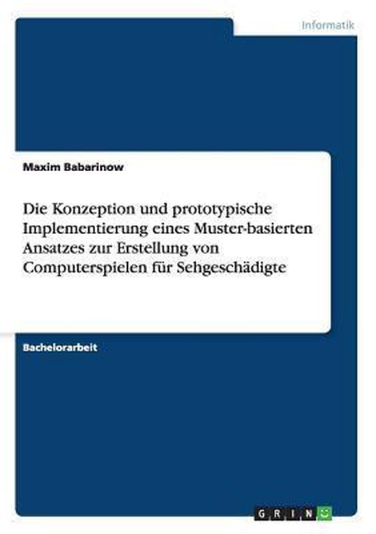 Die Konzeption und prototypische Implementierung eines Muste ... - cover