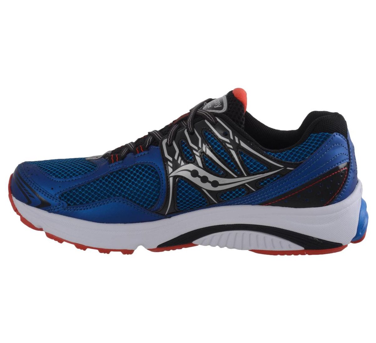 Saucony Jazz 18 Hardloopschoenen - Maat 42.5 - Mannen - blauw/zwart/rood |  bol.com