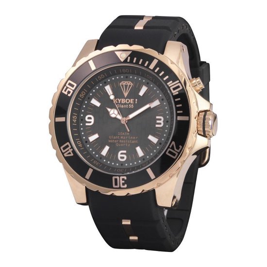 KYBOE Rosegold Series RG.48 001 Rose Gold Night Horloge Dames O 48 mm bol