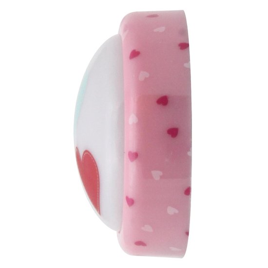 Lief! LF12045 LED nachtlamp - hartjes - roze - push lamp