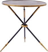 Rivièra Maison Mayfair End Table - Tafel - Ø 60 cm - Ijzer/Koper