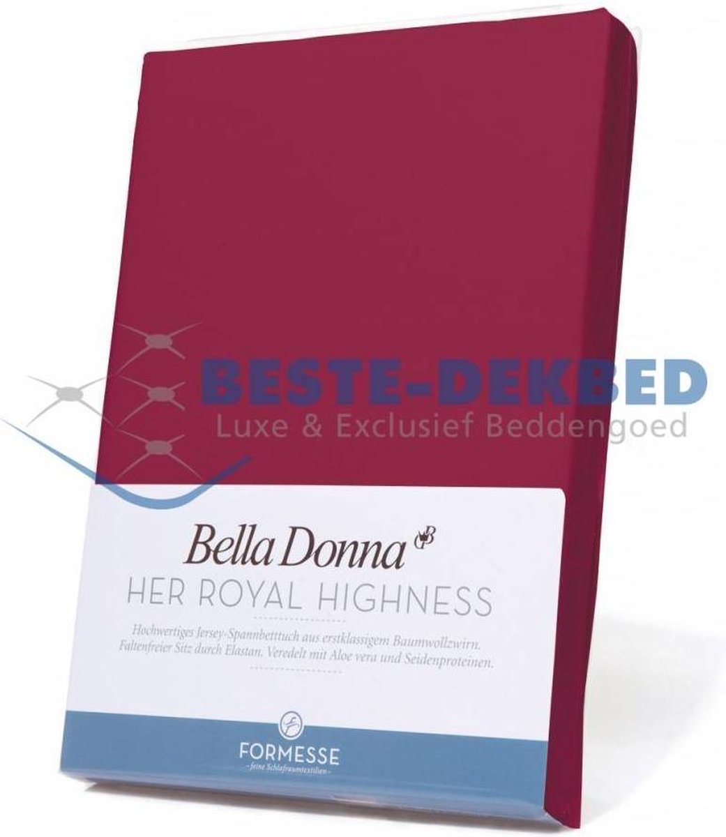 Bella Donna Lits-jumeaux XL Hoeslaken Jersey - bordeaux-0030 200/220-220/240