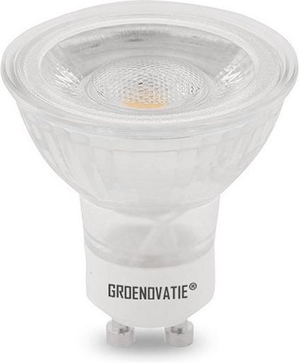 Groenovatie LED Spot GU10 Fitting - 3W - COB - 52x50 mm - Dimbaar - Warm Wit