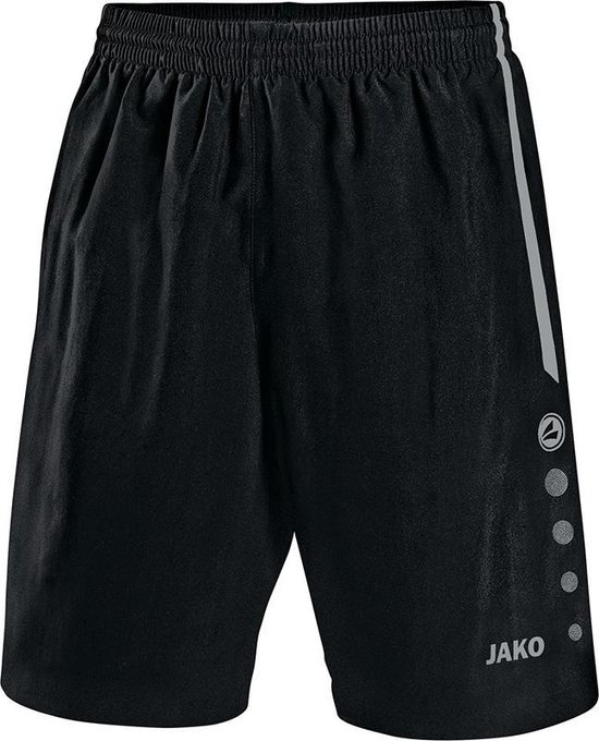 Jako - Shorts Turin - Korte broek Junior Zwart - 116 - zwart/grijs