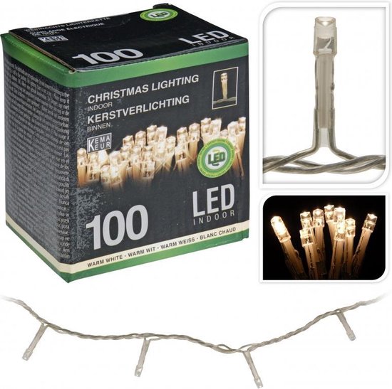 Kerstverlichting 100 led-lampjes warm wit | bol.com