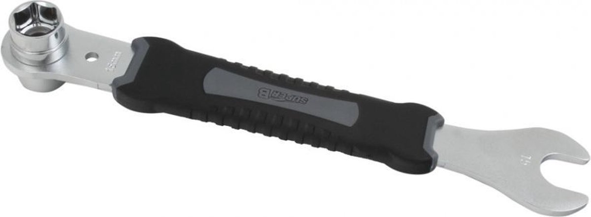 Gereedschap superb pedaalsleutel 15mm met 1415mm moersleutel - ZWART