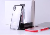Yesido - Back Cover voor Apple iPhone 6 Plus / iPhone 6S Plus / iPhone 7 Plus / iPhone 8 Plus - TPU - Transparant met Zwarte Randen