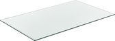 Plaque de verre verre de sécurité ESG 8 mm pour tables 120x65 cm