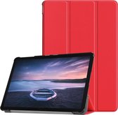 Tri-Fold Book Case - Samsung Galaxy Tab S4 10.5 Hoesje - Rood