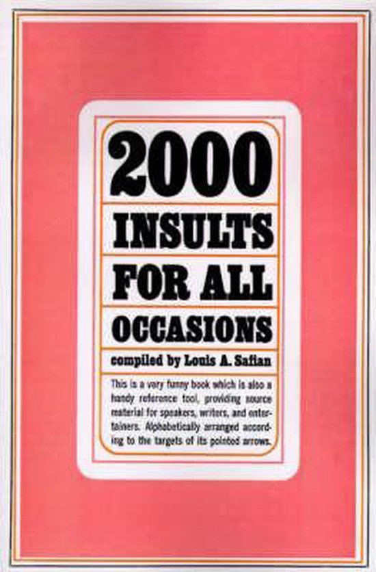 2000 Insults for All Occasions - cover