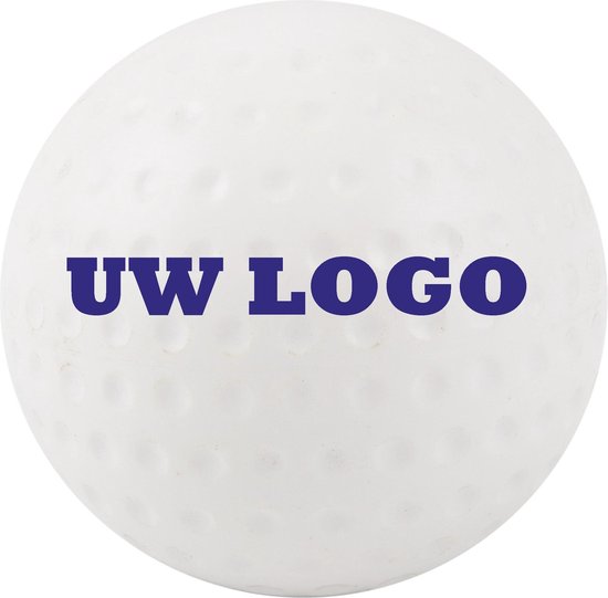 Hockeybal dimple - wit - met eigen logo - print vanaf 12 stuks
