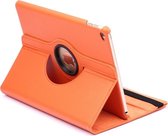 360 graden draaiend Litchi structuur Flip lederen hoesje met 2 Gears houder voor geschikt voor iPad Air 2(Oranje)