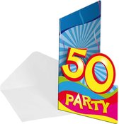 50 Jaar Party Uitnodigingen 8 stuks