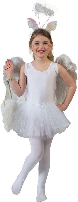 Dans & Entertainment Kostuum | Witte Ballerina Belicia | Meisje | | Carnaval kostuum | Verkleedkleding