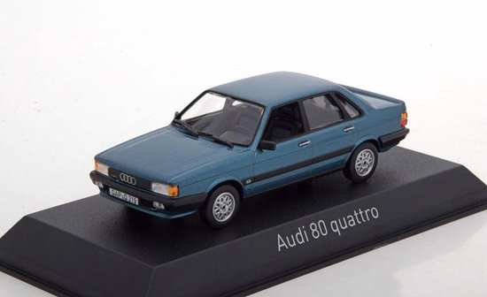 Audi 80 B2 Quattro 1982 Blauw Metallic 1-43 Norev | bol.com