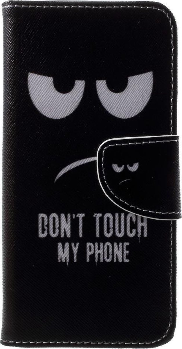 Book Case - Geschikt voor Samsung Galaxy A6 (2018) Hoesje - Don't Touch