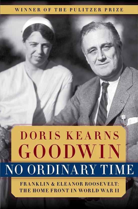 Couverture du livre 'No Ordinary Time' avec Franklin et Eleanor Roosevelt. Lauréat du prix Pulitzer.