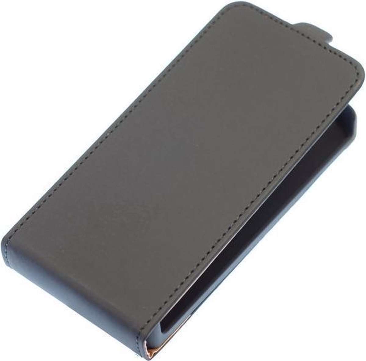 Zwart Effen Flip case hoesje voor Samsung Galaxy S5