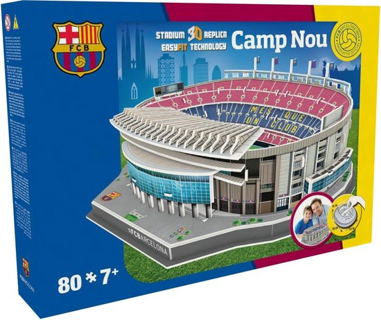 Luchtpost kapperszaak hanger Fc Barcelona Camp Nou 3d-puzzel 80 Stukjes | bol.com