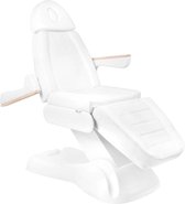 Elektrische behandelstoel - pedicure Behandelstoel - met afstandsbediening - wit - behandelstoel