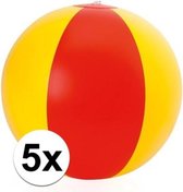 5x Opblaasbare Spanje strandbal
