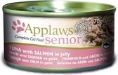 Applaws cat blik senior tuna / salmon kattenvoer 70 gr