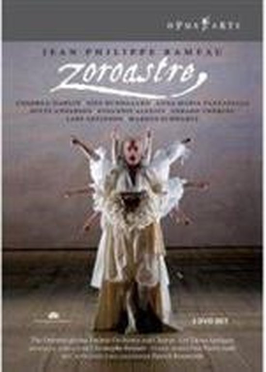 Jean-Philippe Rameau's Zoroastre op DVD, met Anders J. Dahlin in de hoofdrol. De verpakking bevat 2 DVD's en is van Opus Arte.