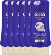Gliss Kur Ultimate Volume - 6 x 200 ml - Conditioner - Voordeelverpakking