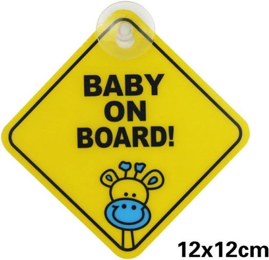 2x Baby on board bordje | Sign | Auto | Giraffe