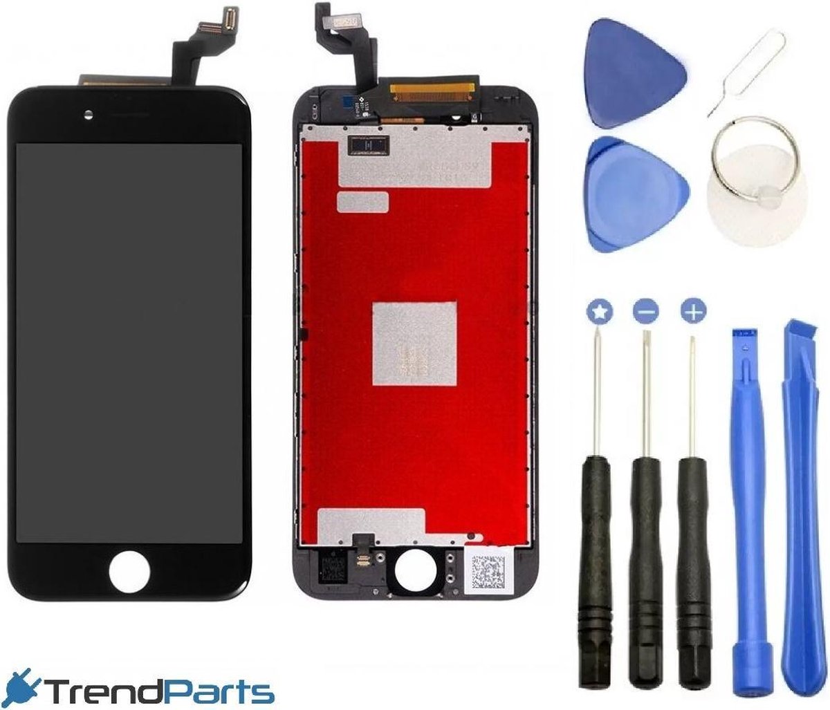 Compleet AAA+ kwaliteit LCD scherm met touchscreen voor Apple iPhone 6S PLUS zwart + toolkit (black)