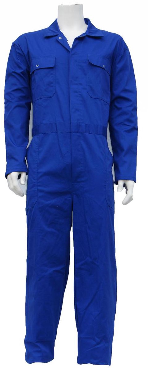 Overall polyester/katoen korenblauw maat 53