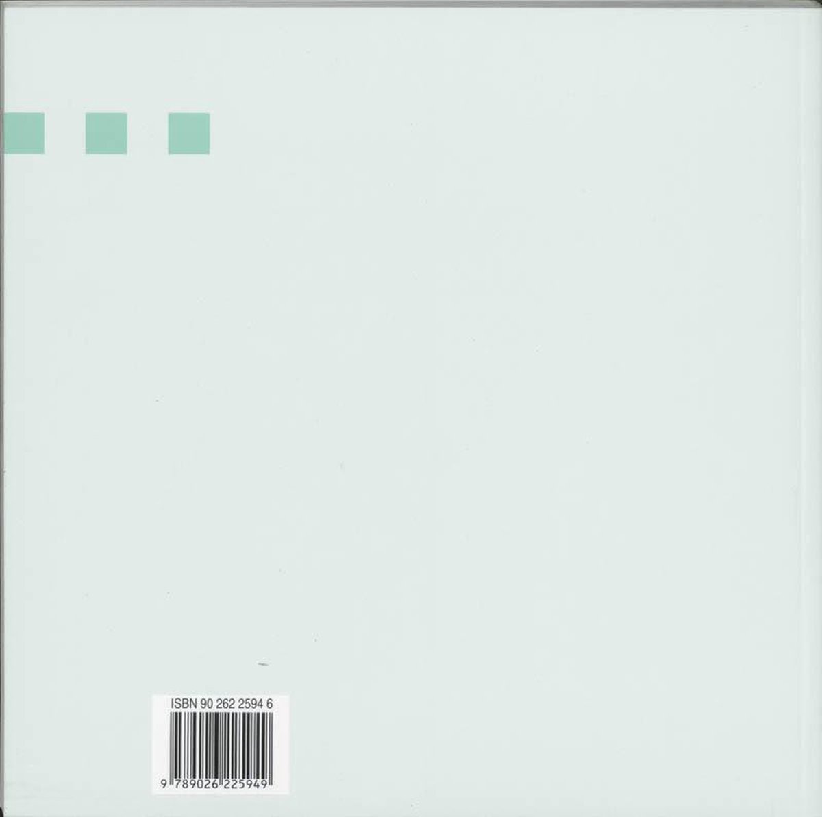 Achterkant boek met ISBN 90 262 2594 6