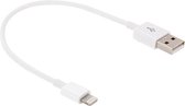 20cm 8-pins naar USB 2.0-gegevens / laadkabel, voor iPhone XR / iPhone XS MAX / iPhone X & XS / iPhone 8 & 8 Plus / iPhone 7 & 7 Plus / iPhone 6 & 6s & 6 Plus & 6s Plus / iPad (wit
