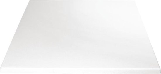 Bolero - Vierkant gelamineerd/spaanplaat Tafelblad 70x70 cm | Wit