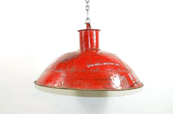lamp - hanglamp - gerecycled blik - fairtrade uit India | bol.com