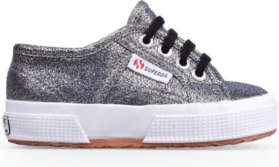 Superga - Meisjes Sneakers Lamej Grey - Grijs - Maat 28