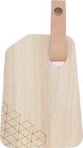 Planche à découper organique TAK Design S - Incl. Cuir - Bois - 20 x 15 cm - Oblique