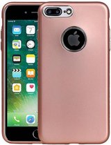 Design TPU Hoesje - Hoesje Geschikt voor iPhone 7 Plus / 8 Plus Roze