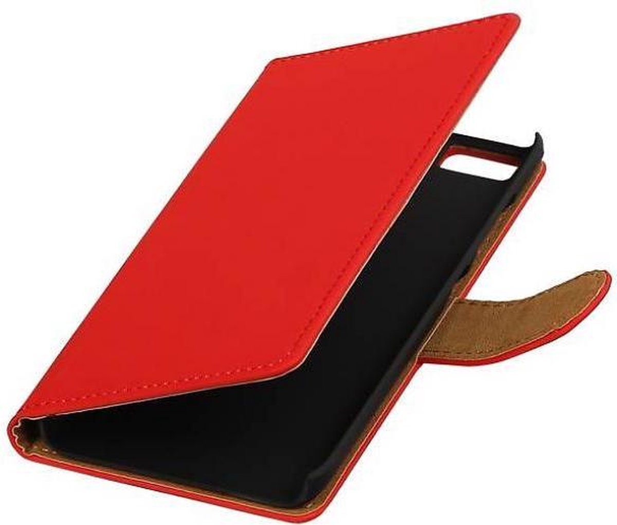 Effen Bookstyle Hoes Geschikt voor Xiaomi Mi 5 Rood