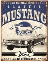 Plaque murale - Ford mustang -30x40cm-