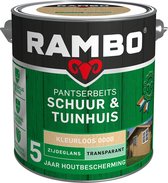 Rambo Pantserbeits Schuur & Tuinhuis Zijdeglans Transparant - Makkelijk Verwerkbaar - Kleurloos 2.5L