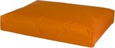 Losse hoes hondenkussen nylon oranje maat 75x55x10 cm
