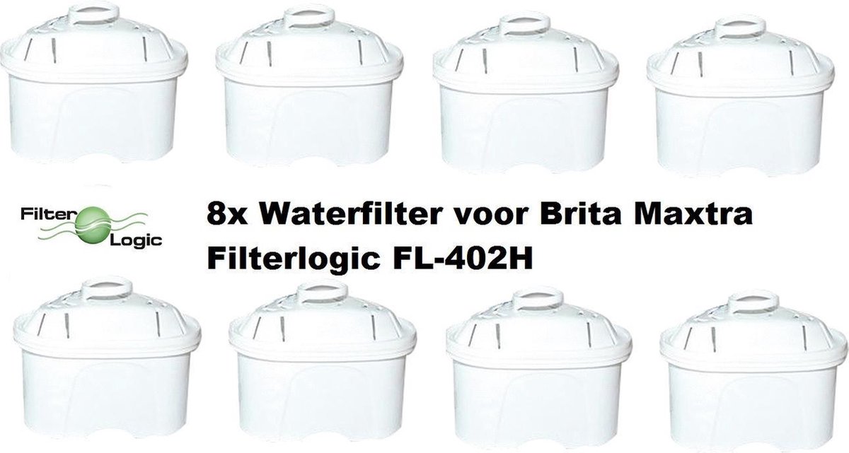 Filter Logic Waterfilters - 8 Pack - Brita Maxtra+ Compatible - AllSpares